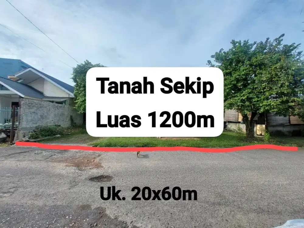 DIJUAL TANAH AREA SEKIP 20X60