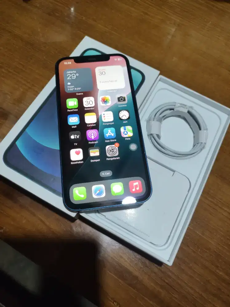 iPhone 12 64GB Fullset Mulus allopp Murah