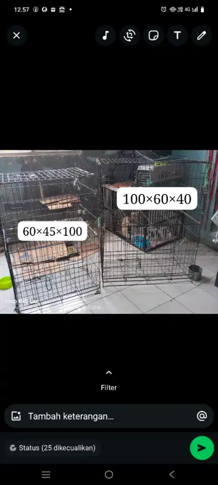Kandang kucing 3 tingkat