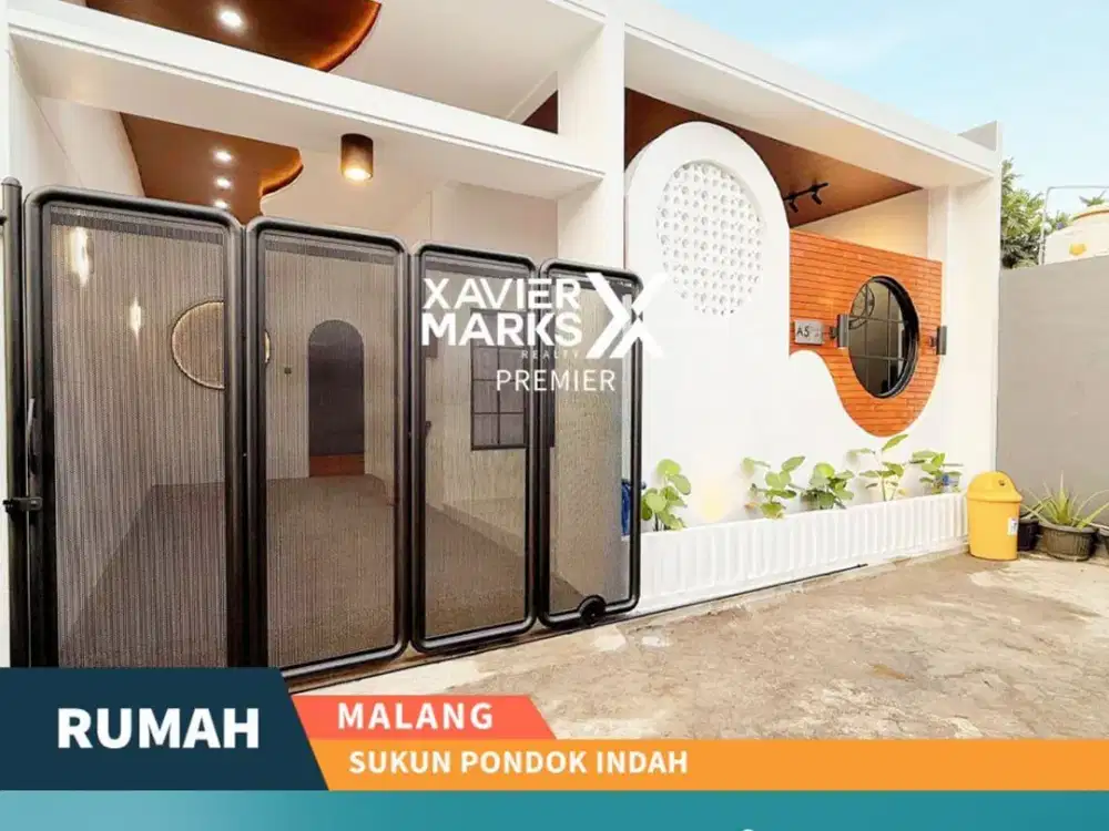 Rumah Baru Full Furnish di Perumahan Sukun Pondok Indah Malang