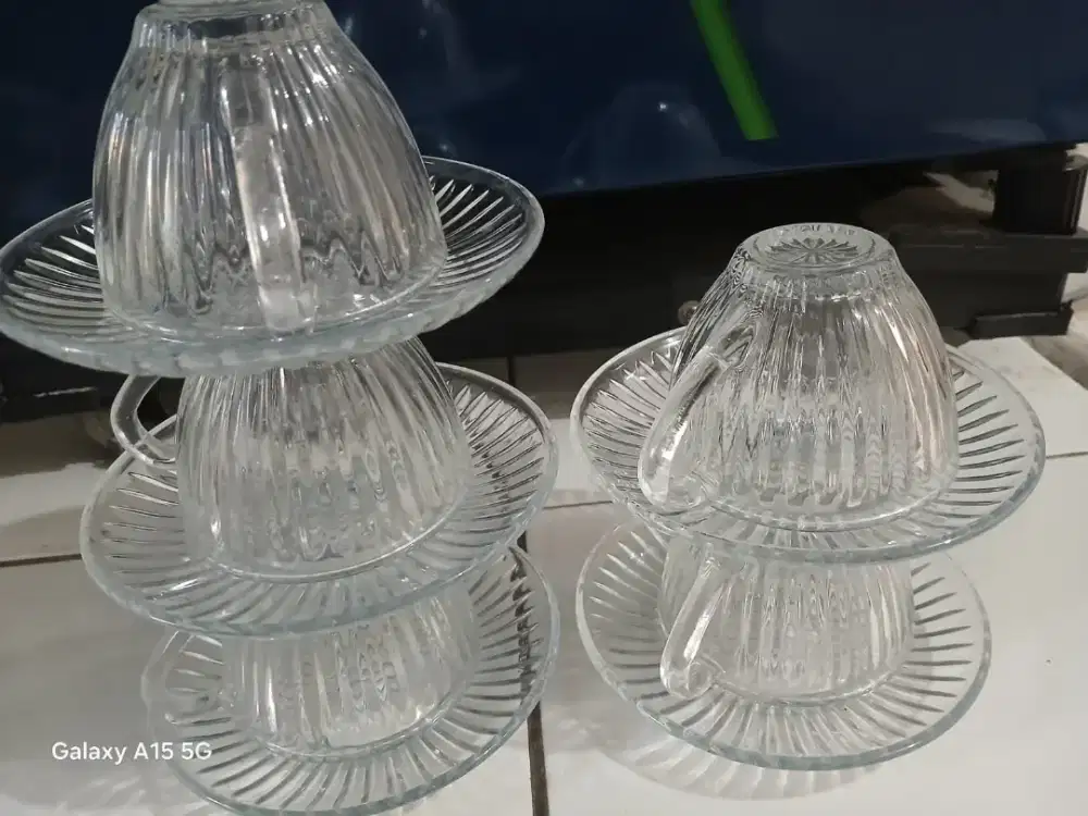 Tea/Coffee Set bening kaca