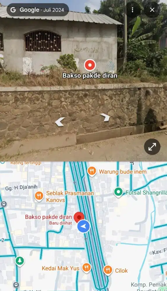 Rumah pinggir Exit Tol Ciledug