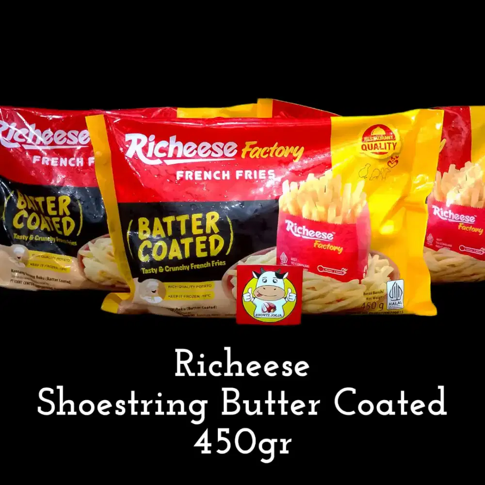 Richeese shoestring butter coated 450gr - Brontz jogja