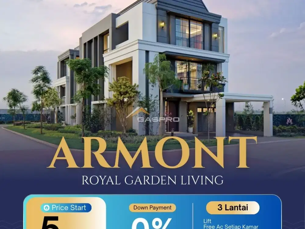 Armont Full Marmer 3 Lantai Free Lift Smart Home Sistem Free DP L8,9,10