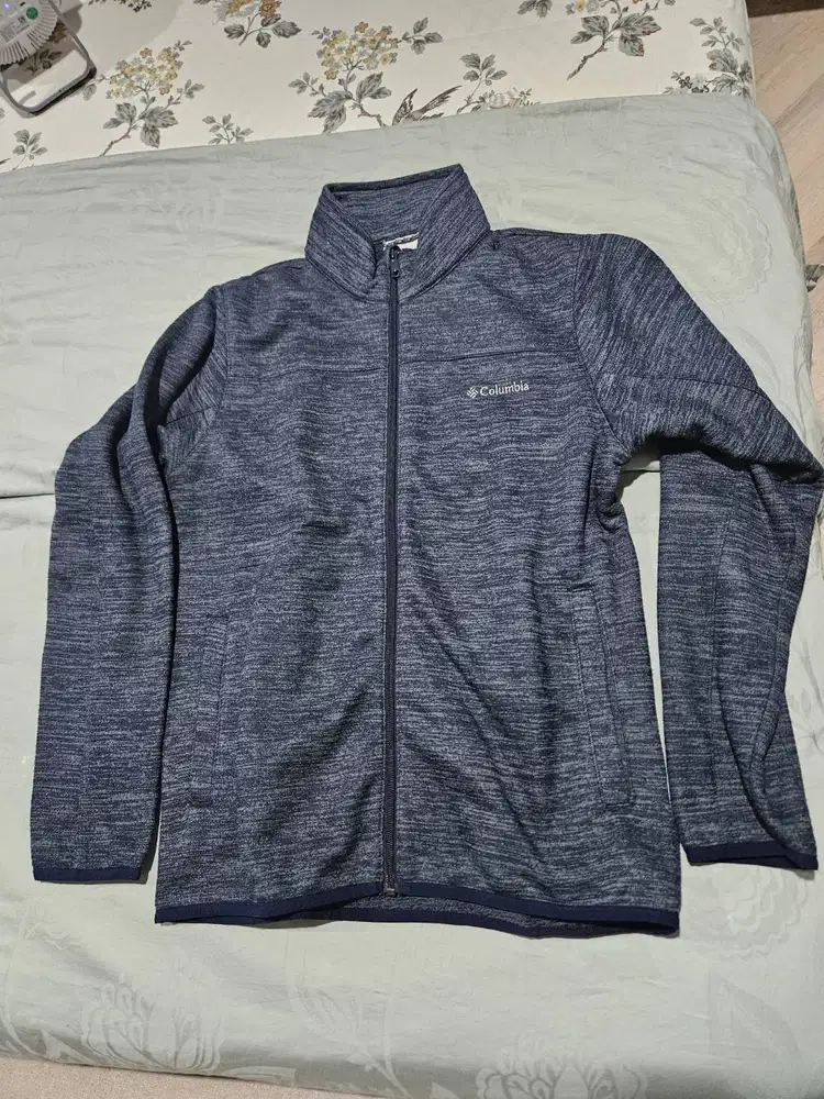 Jaket Fleece Columbia – biru hitam tua