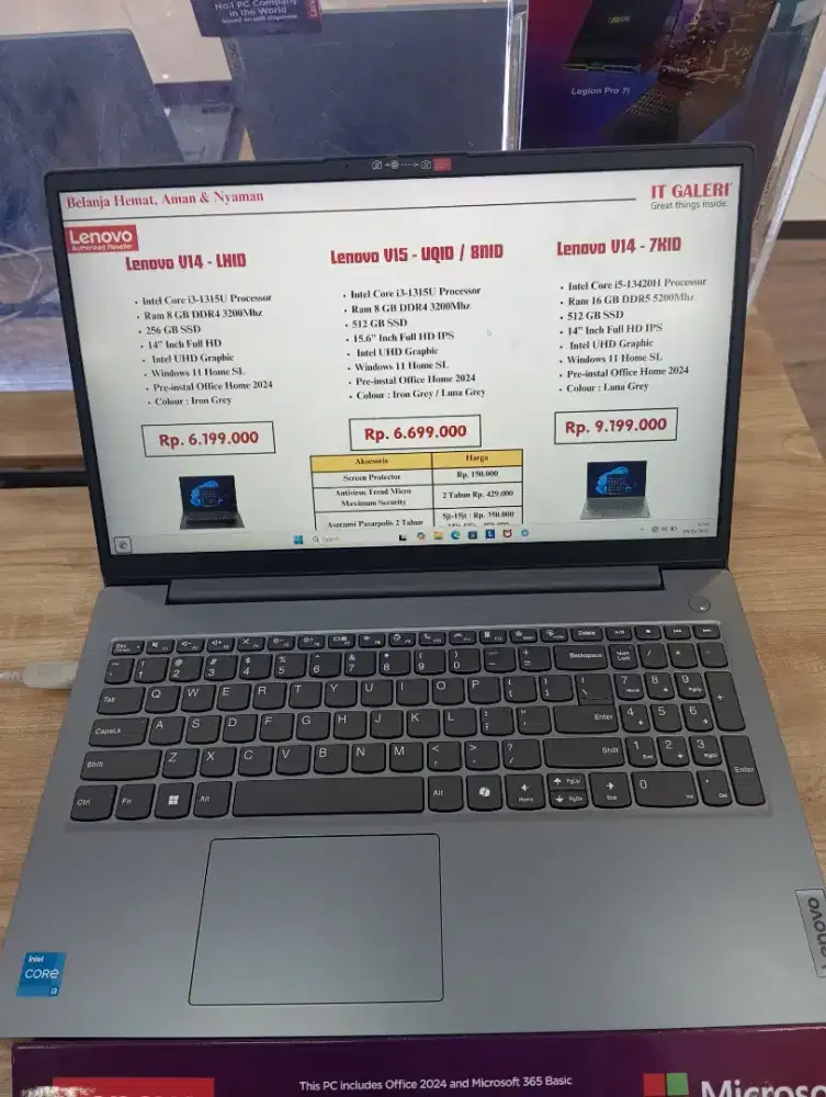kredit laptop lenovo V15