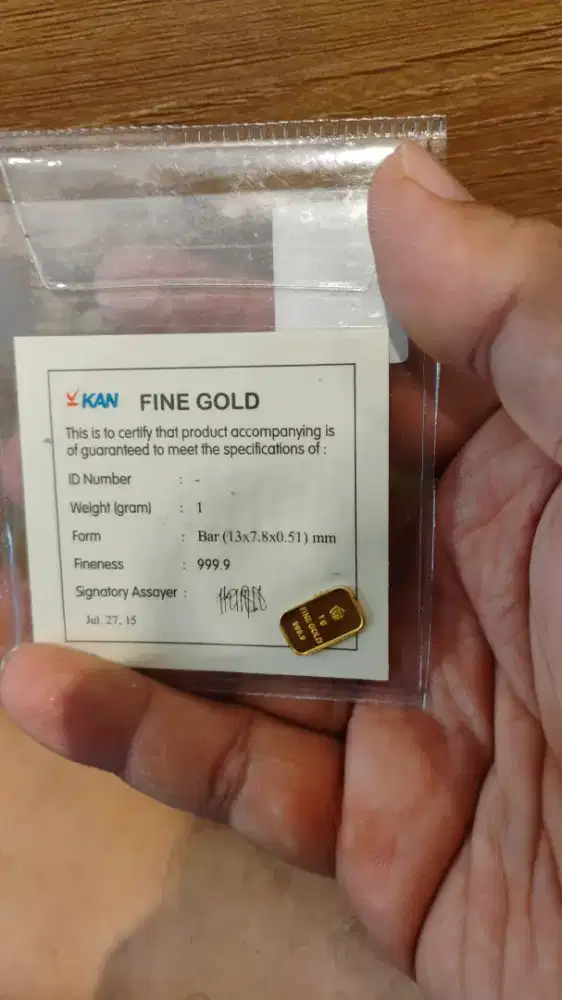 Logam mulia Antam 1 gram