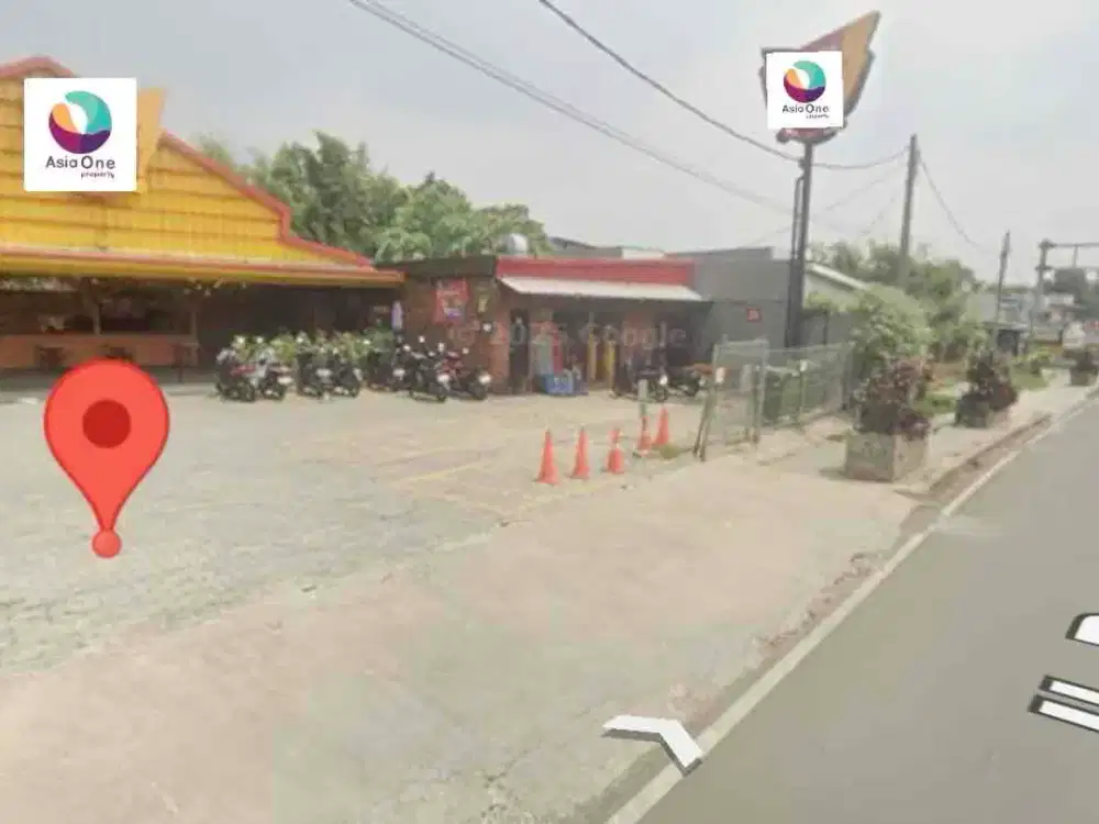Di sewa lahan ex resto cocok untuk usaha caffe rumah makan / cuci mobil atau bengkel dan lapangan luas tanah 720 m2 lokasi strategis jalan utama Di Jalan Raya Jatiasih Bekasi