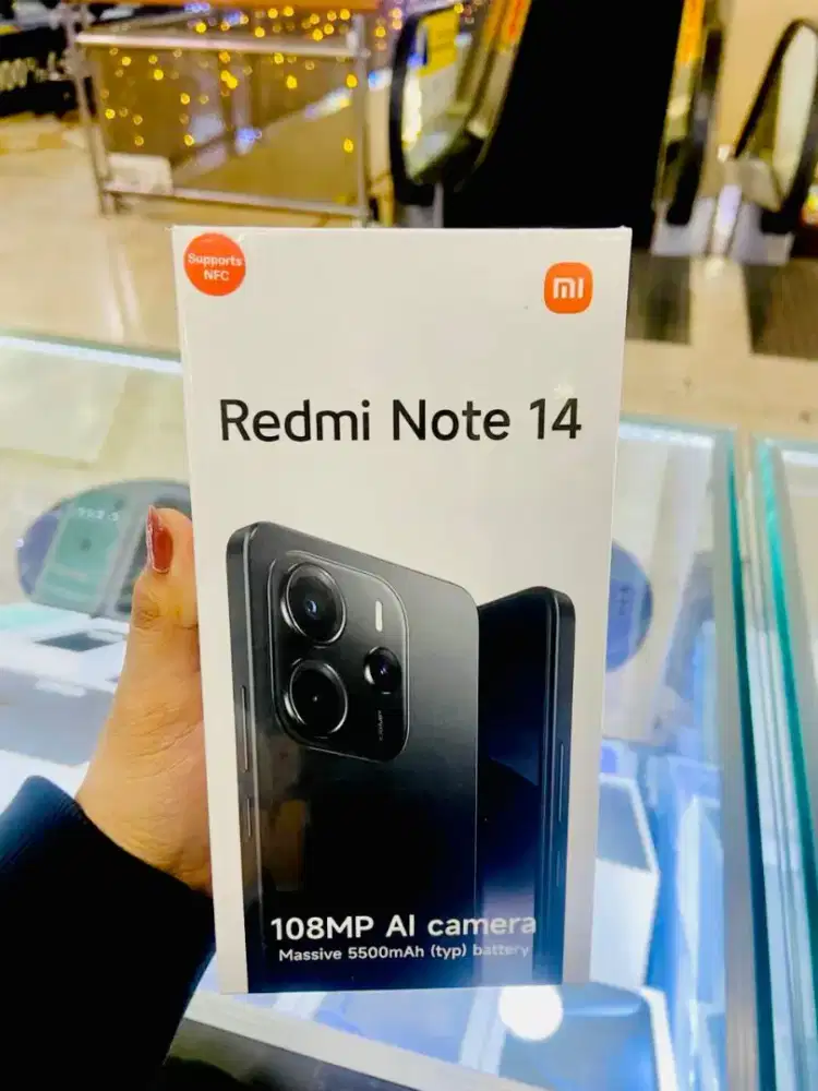 NEW REDMI NOTE 14 8/256GB MIDNIGHT BLACK RESMI