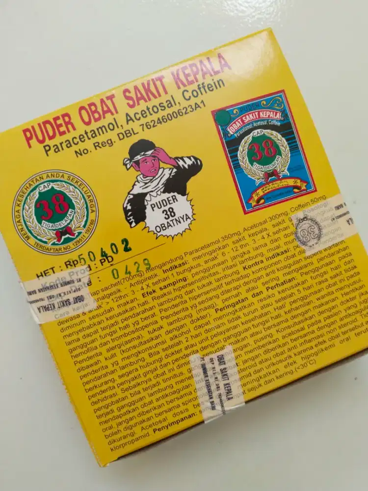 Puyer 38 obat sakit kepala