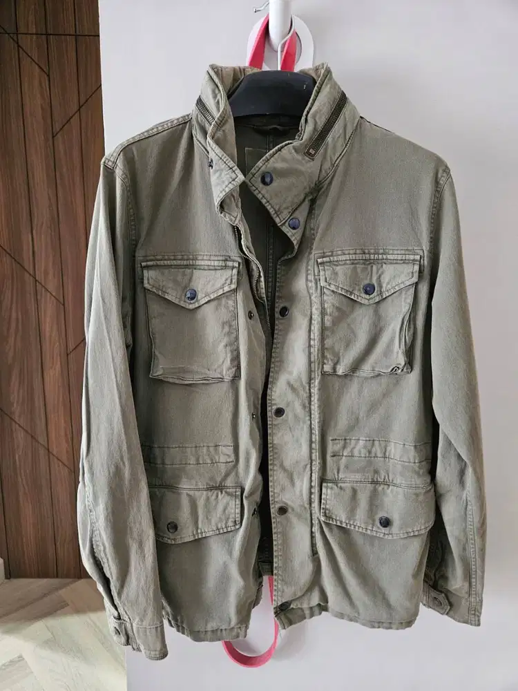 Jaket Parka Hijau Army