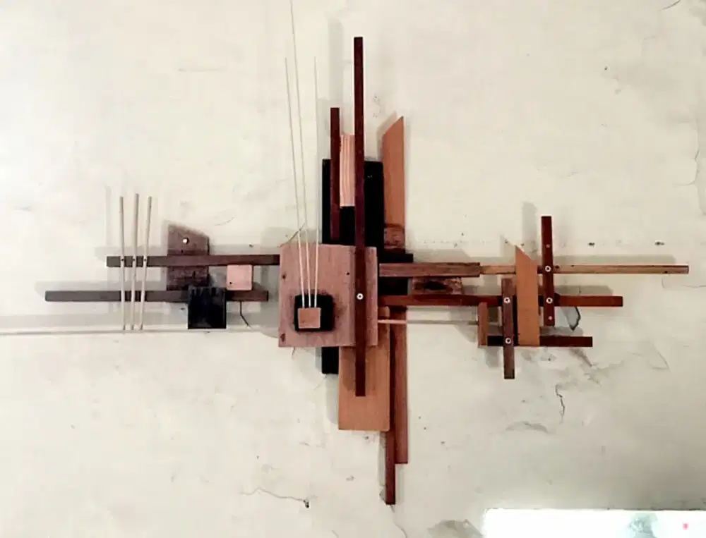 Hiasan Dinding Kayu Modern Minimalis