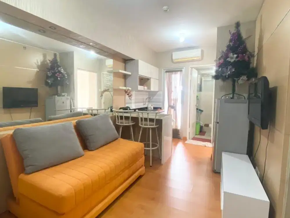 Apartemen green bay Jual Murah 2 kamar Full Furnished view kota