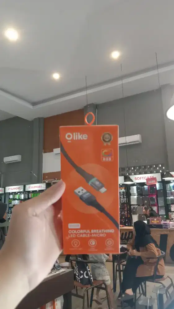 Olike D101 Kabel Data Charger Fast Charging Colorful Breathing LED