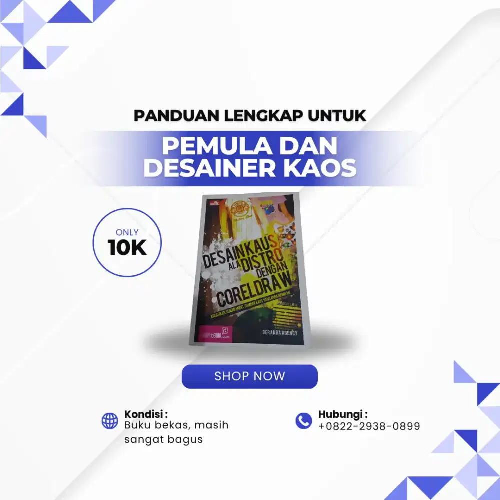 Buku Panduan Desain Kaos dengan CorelDRAW – Lengkap dan Mudah Dipahami