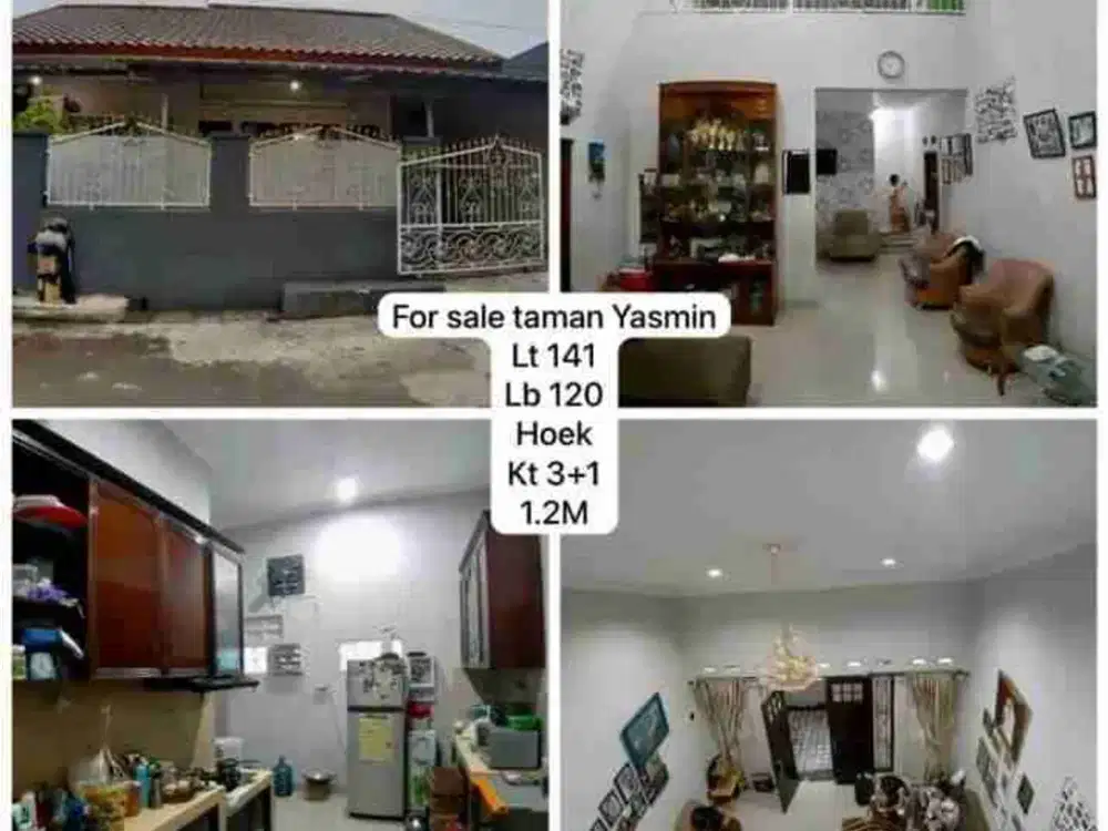 Rumah Hoek Cantik di Bogor, SHM, 1 Lantai, Siap Huni Rp.1,15M