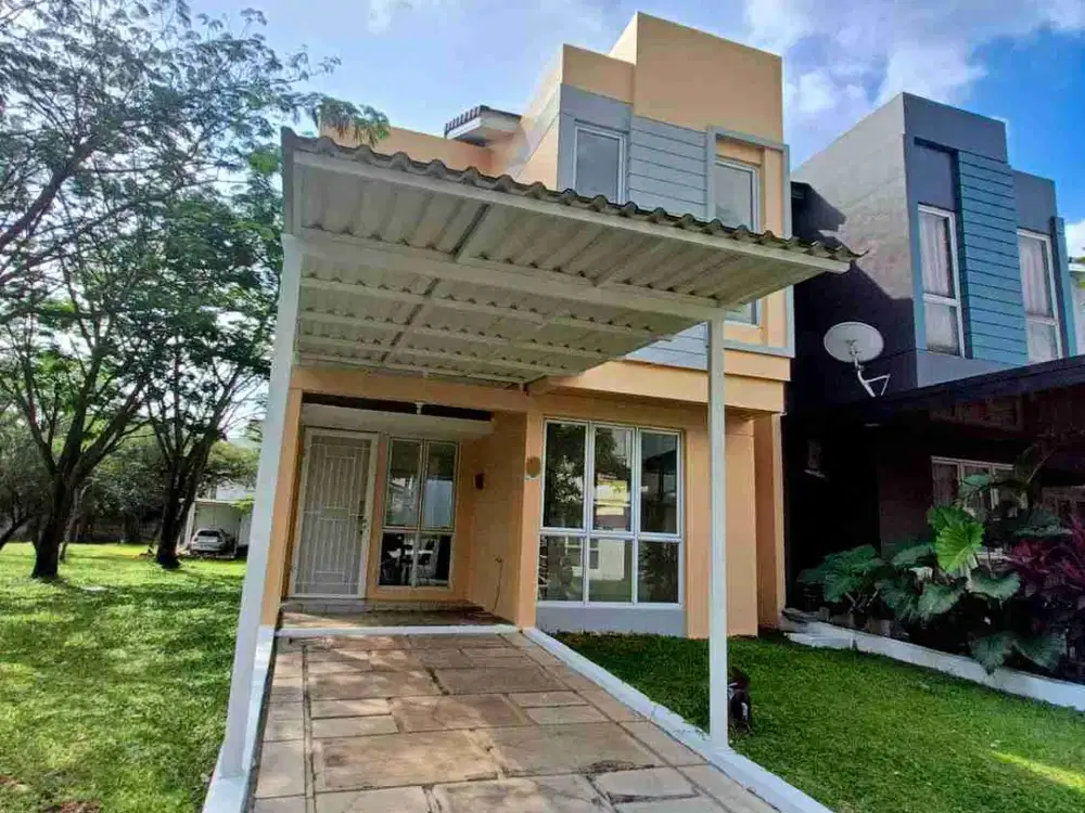 disewakan rumah siap huni dekat taman di cluster cosmo the icon bsd
