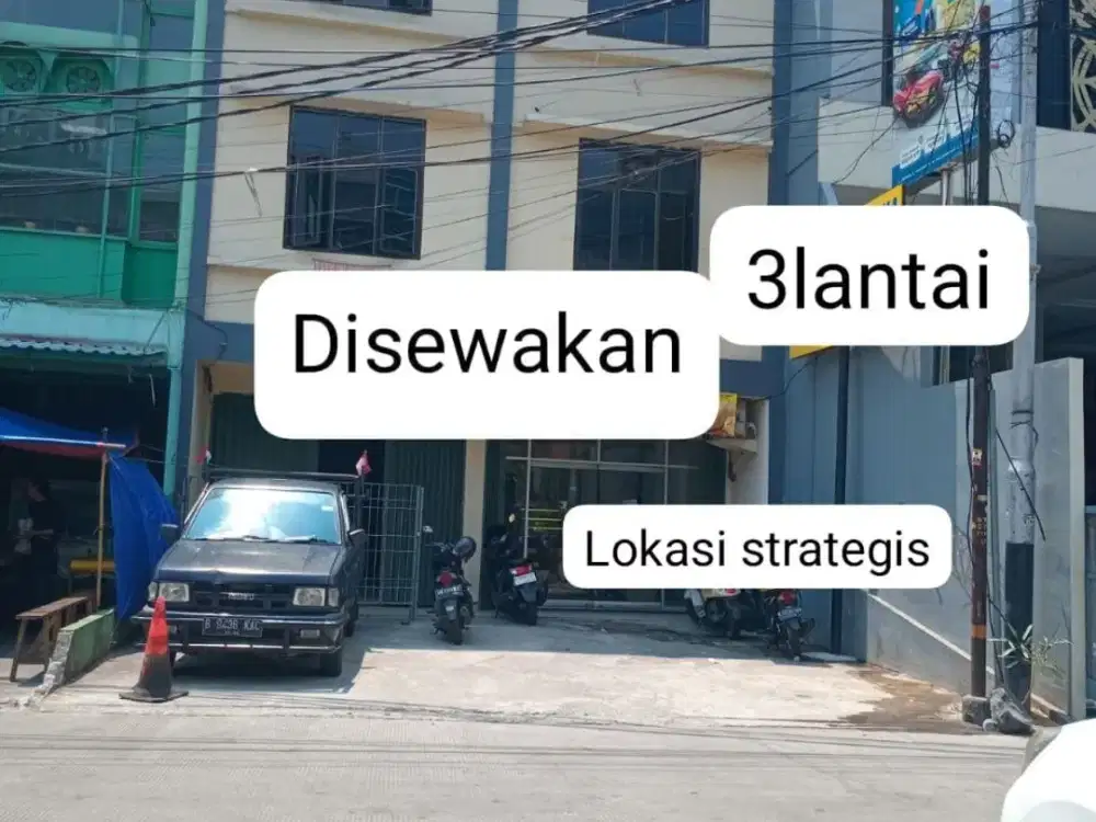 DISEWAKAN RUKO 3 LANTAI DI BEKASI BARAT