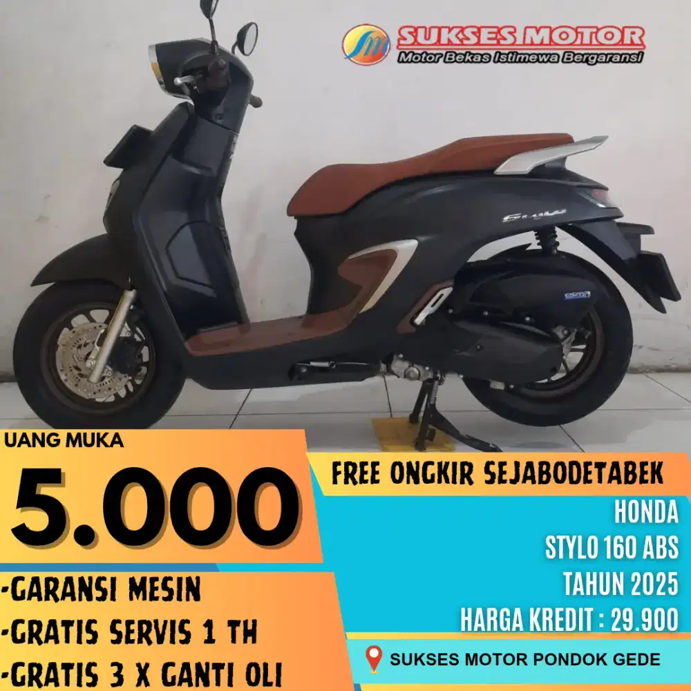 FREE ONGKIR SEJABODETABEK HONDA STYLO 160 ABS TAHUN 2025