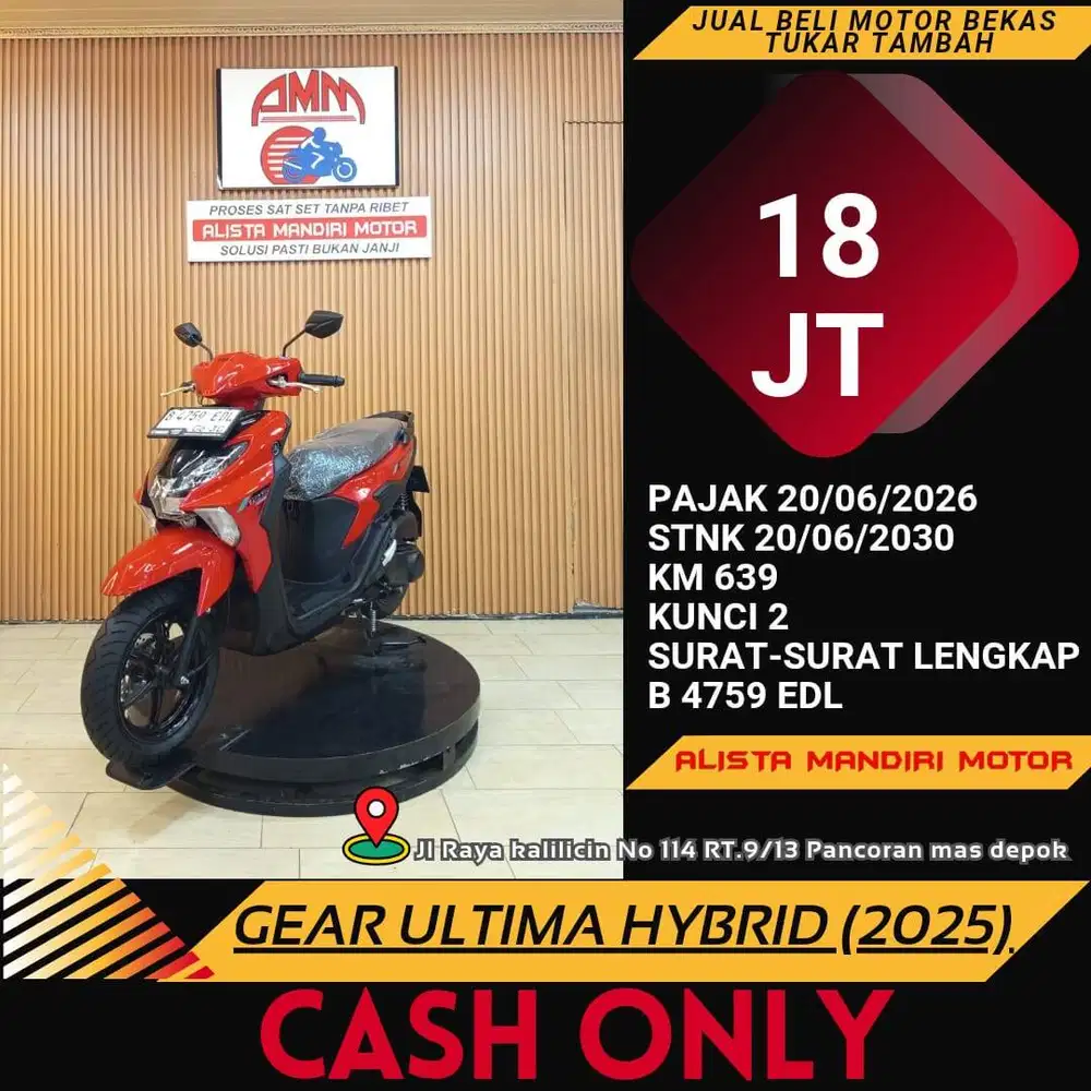 GEAR ULTIMA HYBIRD 2025 MOTOR CASH ONLY RASA BARU