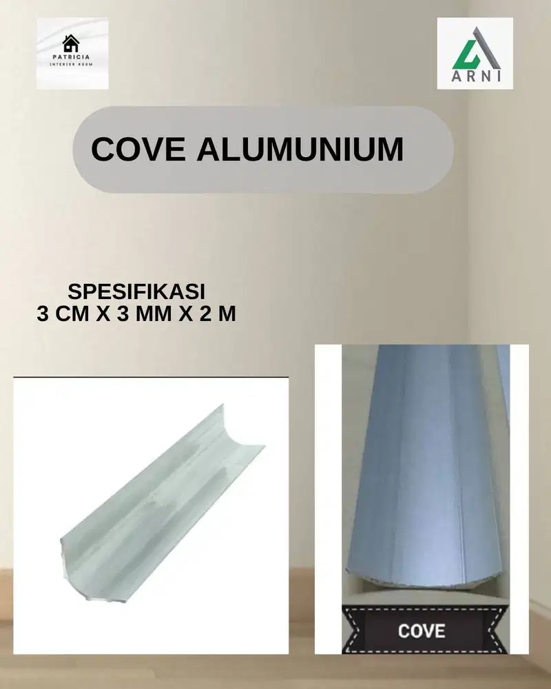 List Cove Alumunium vinyl | Murah dan Kuat