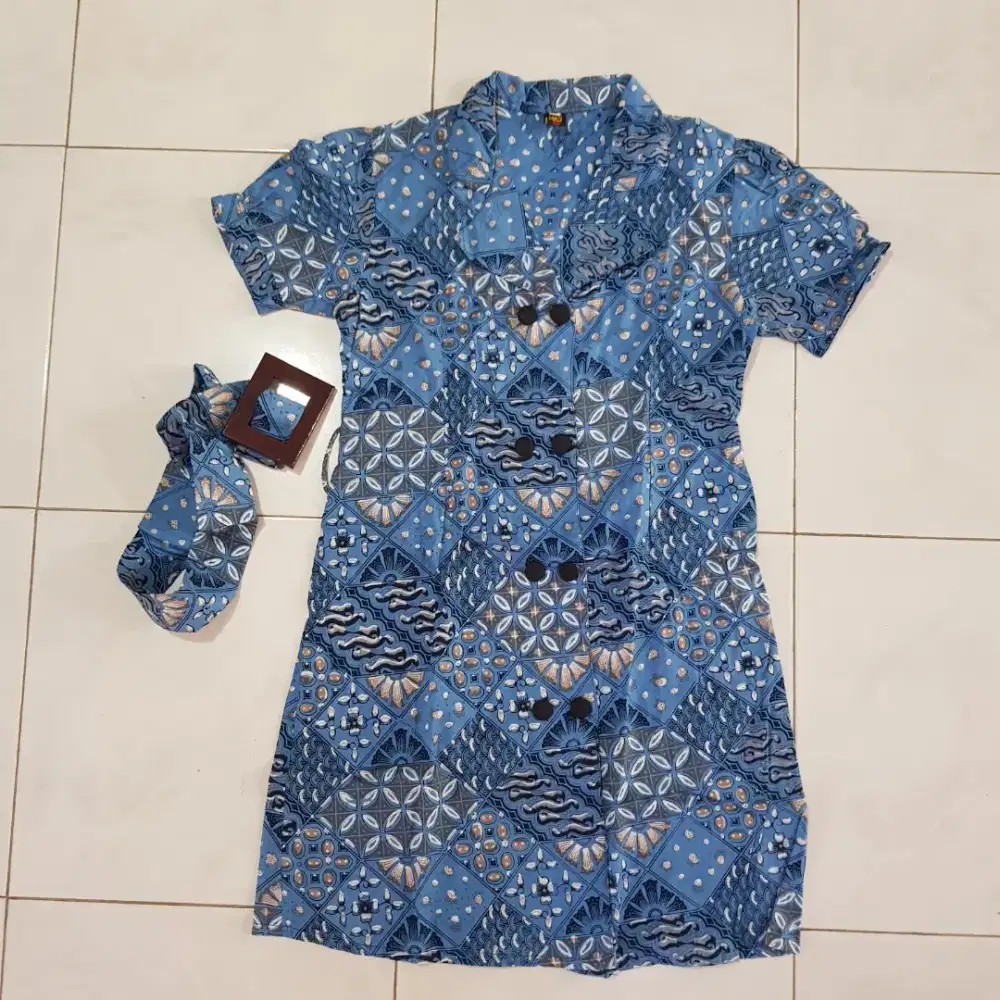 Dress batik bahan premium