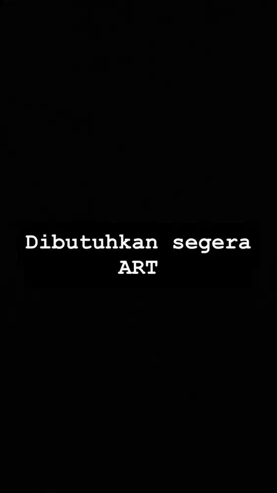 Dibutuhkan ART PP Tangerang