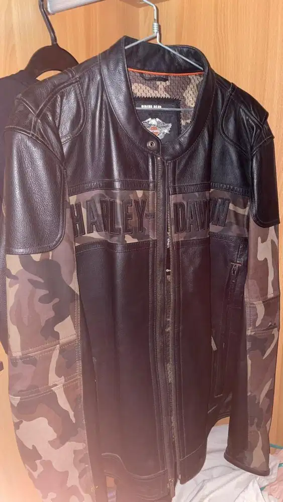 jaket kulit Harley-Davidson Nightfall Camo.