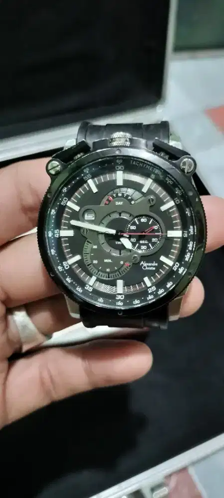 Jam Alexander Cristie Crono waktu tgl akurat ada box /kotak