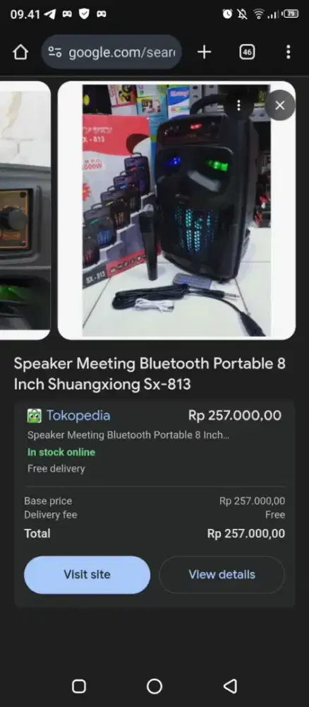jual speaker baru ada karokean nya
