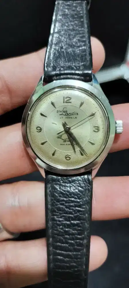 Jam  Swiss Landia Oto manual kunci waktu akurat