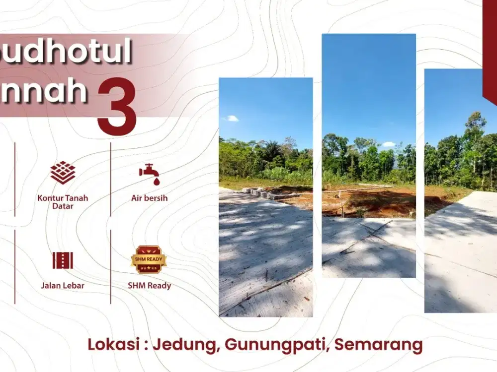 KAVLING MURAH ROUDHOTUL JANNAH 3 SHM READY (50 Meter dari Jalan Raya)