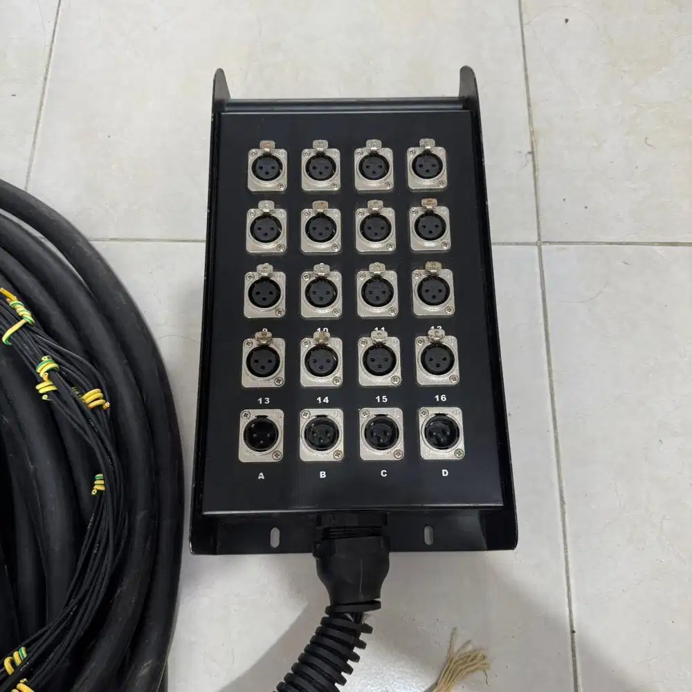 snake box kabel xlr 16 channel 4 out 30m asesoris sound system audio
