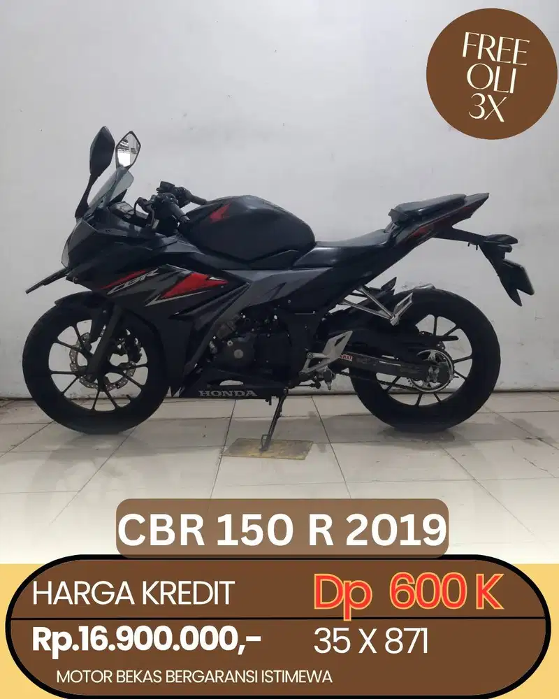 cbr 150 r tahun 2019 bayar pake kredivo juga bisa lohh