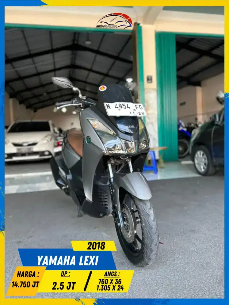 YAMAHA LEXI 2018 MURAH CIAMIK BOLOH HIKMAH MOTOR KEPUH MALANG