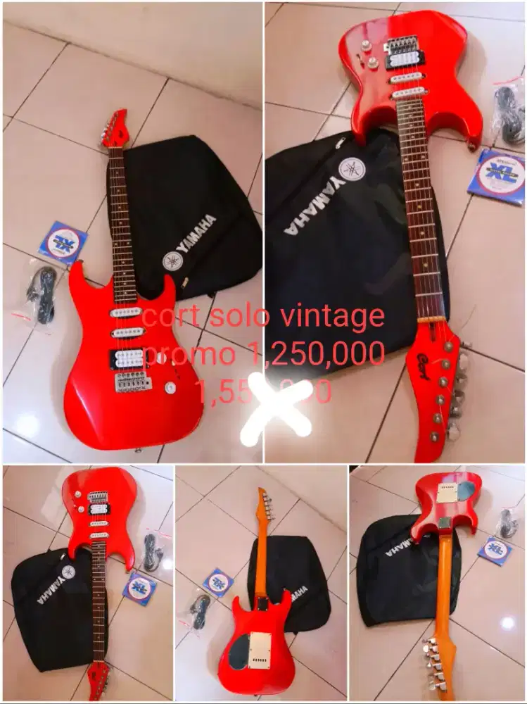 Gitar listrik cort solo vintage korea RARE item