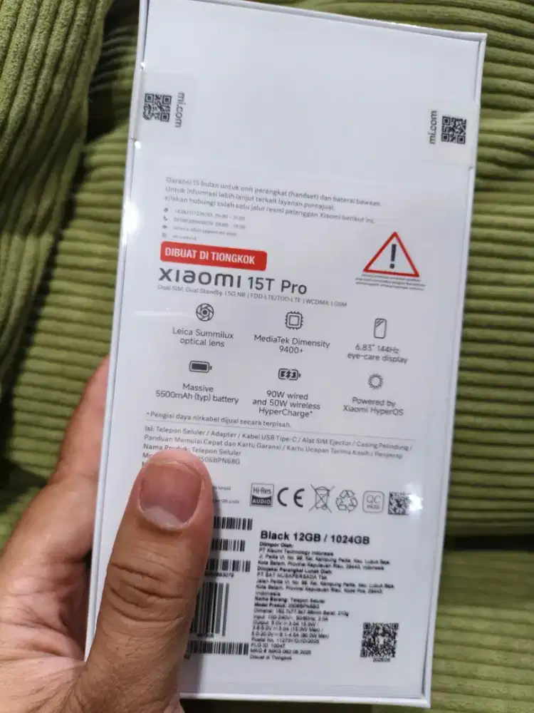 XIAOMI 15T PRO 1TB BLACK TERMURAH NEW BARU SEGEL BNIB GARANSI RESMI
