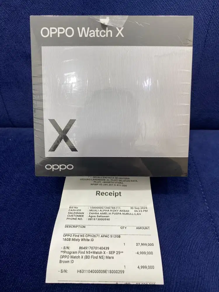 Oppo Watch X , Cokelat , 46mm New