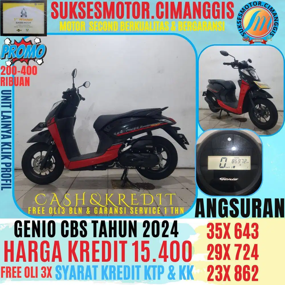 PROMO GENIO CBS TERMURAH CASHBACK UPTO 700RIBUAN FREE OLI 3 BLN