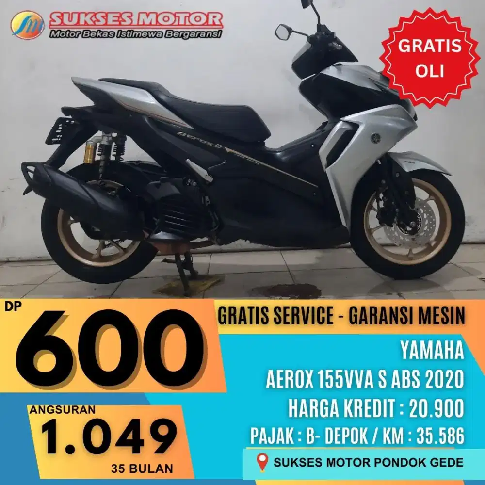 DP MULAI 600RB YAMAHA AEROX 155VVA S ABS TH 2020