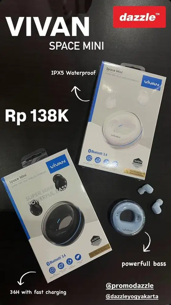 HEADSET NIRKABEL VIVAN SPACE MINI
