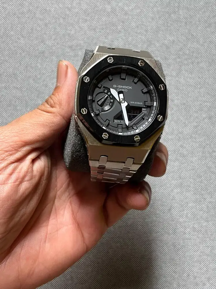 casio gshock g shock ga2100 with metal case