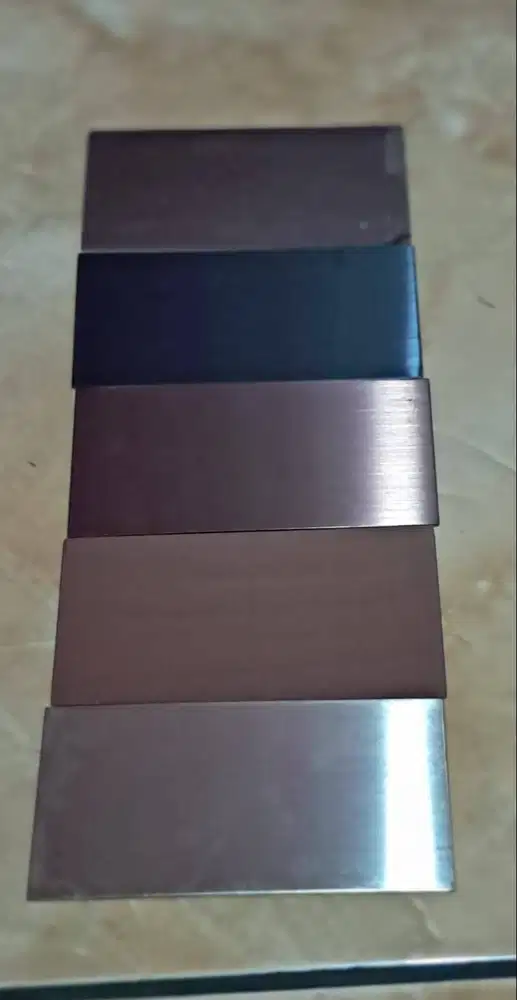 Jual Plat Stainless Macam macam warna dan ketebalan