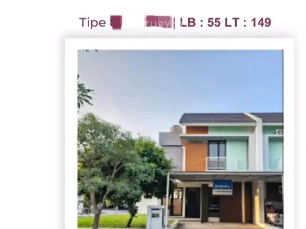 Rumah Hoek Full Fasilitas Cluster Lavesh Harapan Indah Bekasi