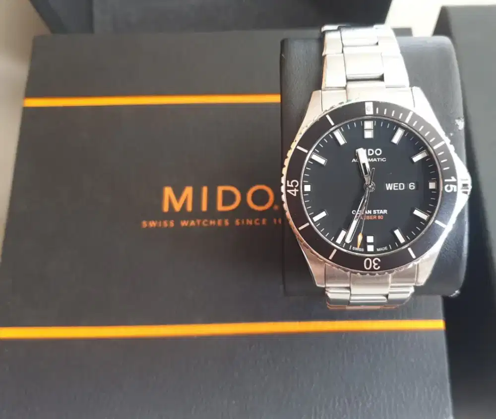 Mido Ocean Star Black Dial Caliber 80