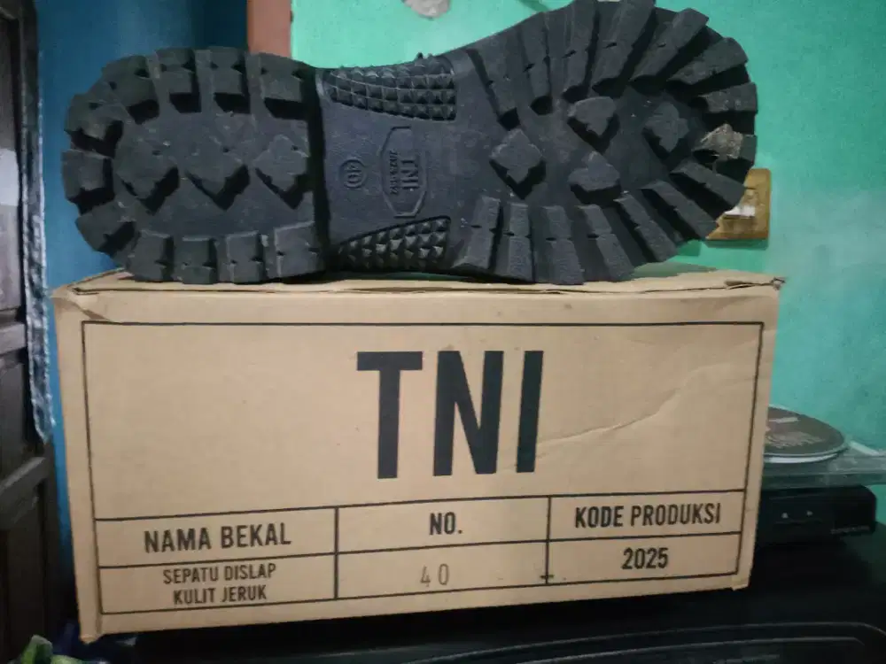 Sepatu Boot kulit PDL  satpam