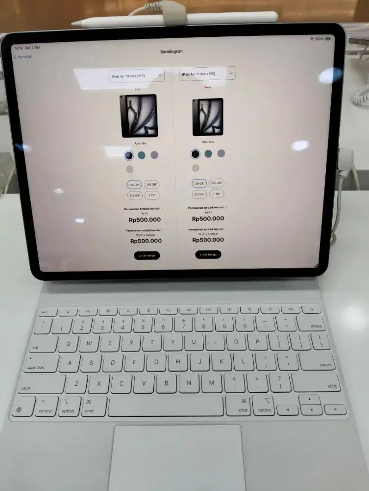iPad M3 air 13 inci warna abu 128 GB wifi cicilan Buy HOME CREDIT