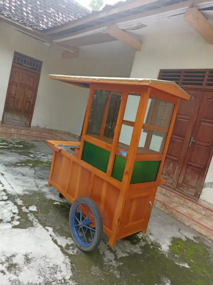 Gerobak Angkringan Bakso Mie Ayam PeceL Bubur Sate Martabak Ronde dlL