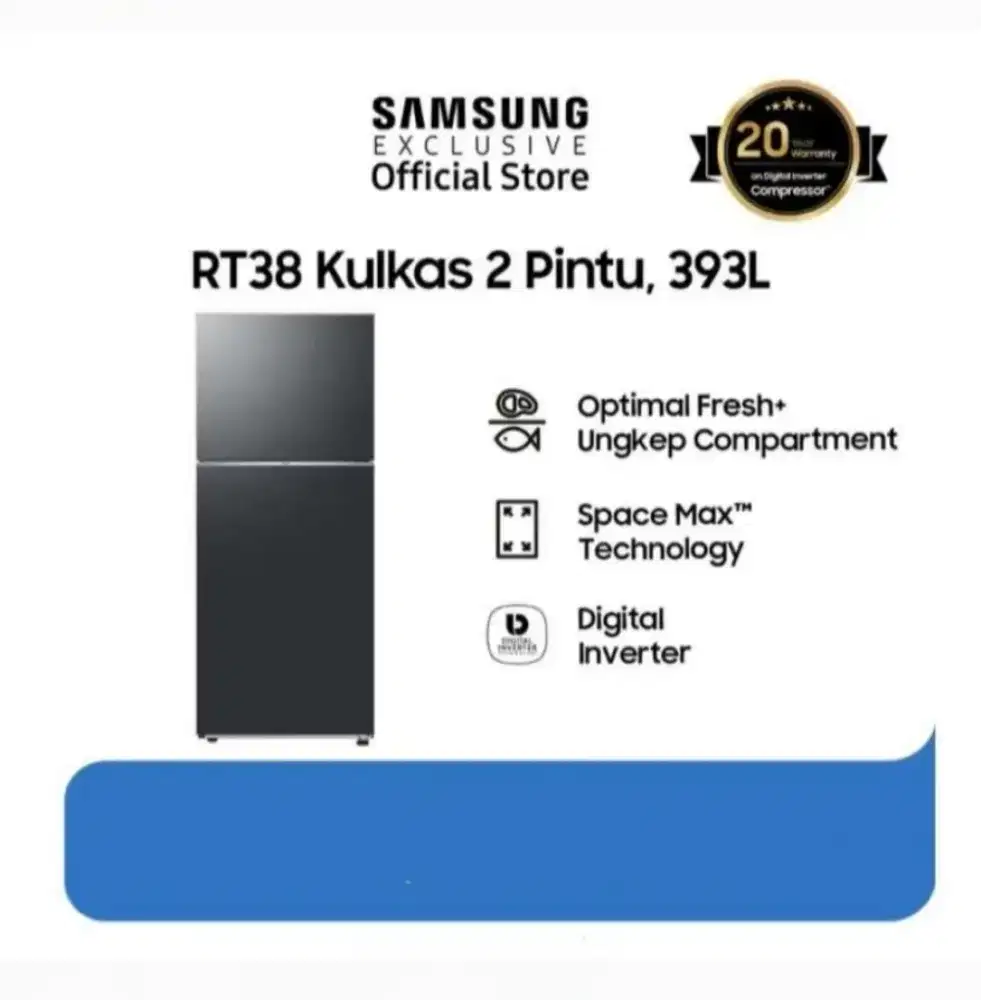 KULKAS 2 PINTU SAMSUNG RT38CG6420B1SE