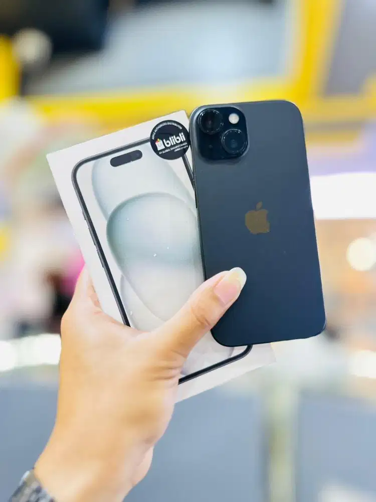 iPhone 15 128GB iBox BH100 2 Bulan pakai